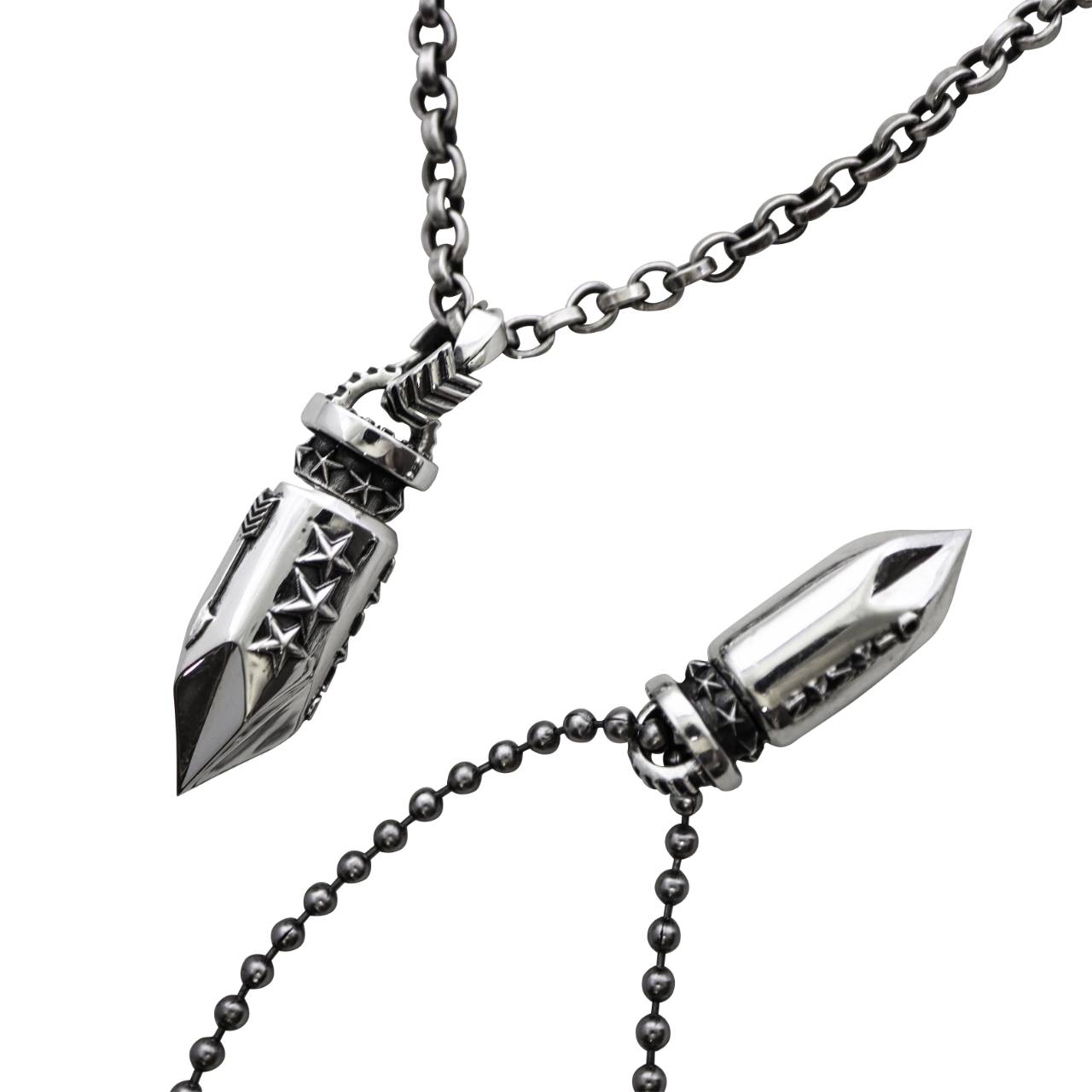 BIG AROMATIC BULLET ARROW TAIL BAIL PENDANT
