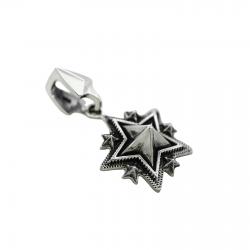 TINY SPIKE STARRY W / ARROW HEAD BAIL PENDANT