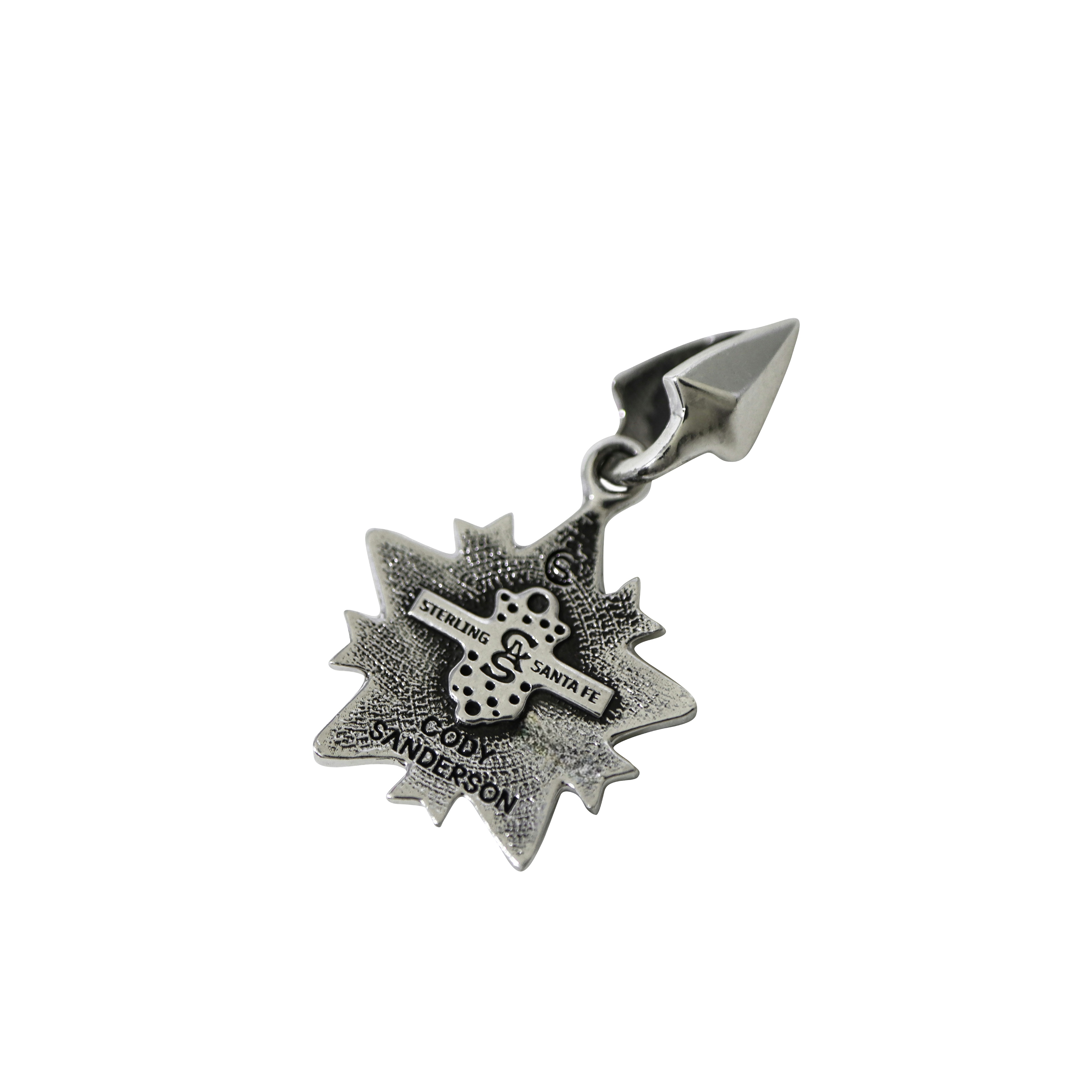 TINY SPIKE STARRY W / ARROW HEAD BAIL PENDANT