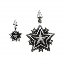 TINY SPIKE STARRY W / ARROW HEAD BAIL PENDANT