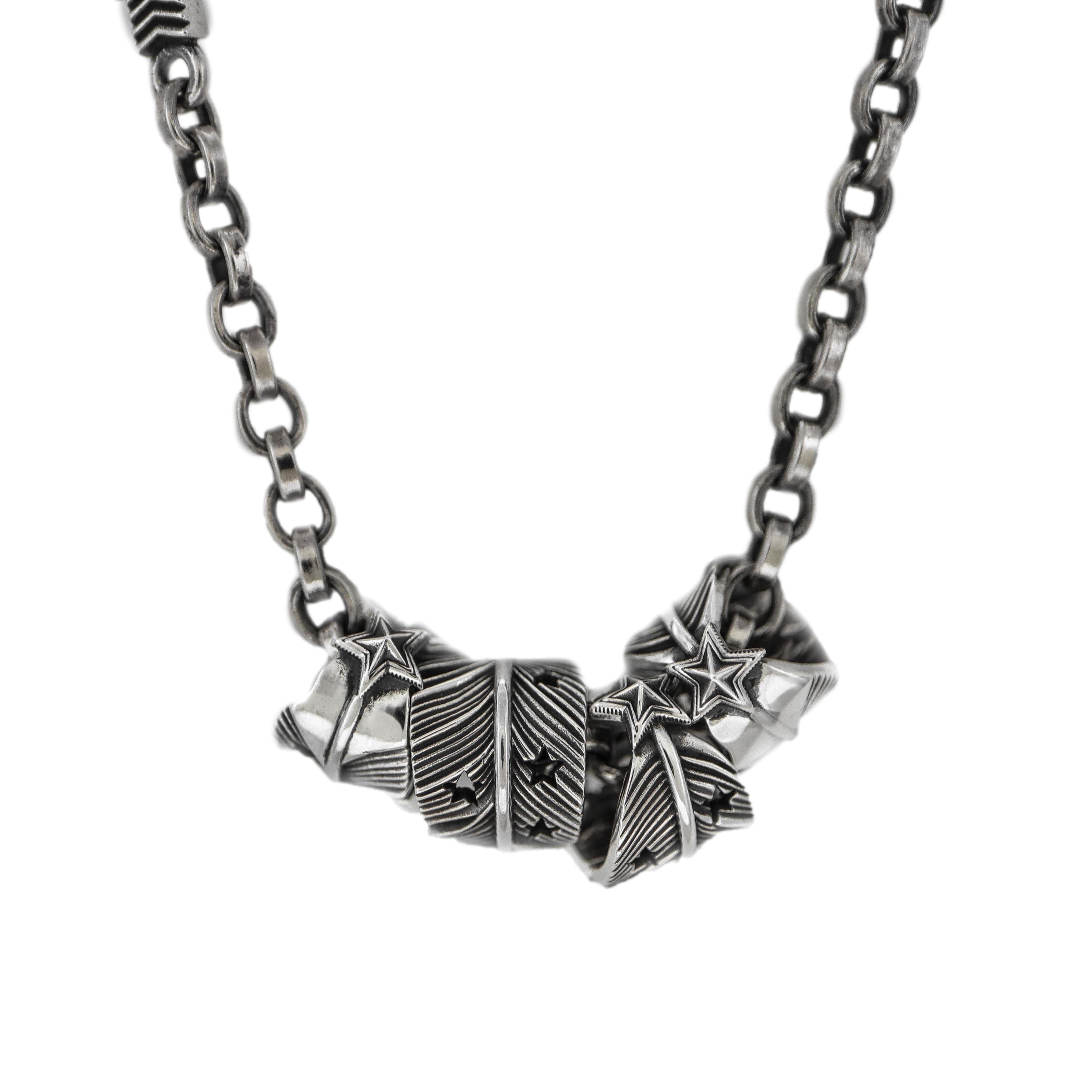 CS NAVAJO SHERIFF STAR ARROW FEATHER BEAD - STARRY