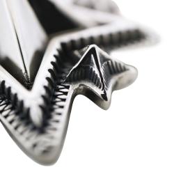 LARGE SPIKE STARRY W / ARROW  HEAD BAIL PENDANT