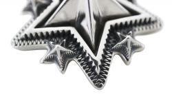 LARGE SPIKE STARRY W / ARROW  HEAD BAIL PENDANT