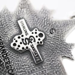 LARGE SPIKE STARRY W / ARROW  HEAD BAIL PENDANT