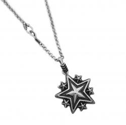 LARGE SHERIFF STARRY W / ARROW TAIL BAIL PENDANT