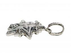 LARGE SHERIFF STARRY W / ARROW TAIL BAIL PENDANT