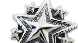 LARGE SHERIFF STARRY W / ARROW TAIL BAIL PENDANT