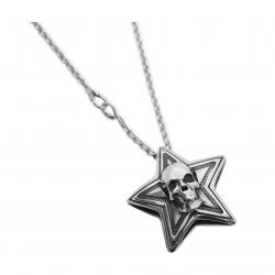 DOUBLE FACE SKULL STAR PENDAN